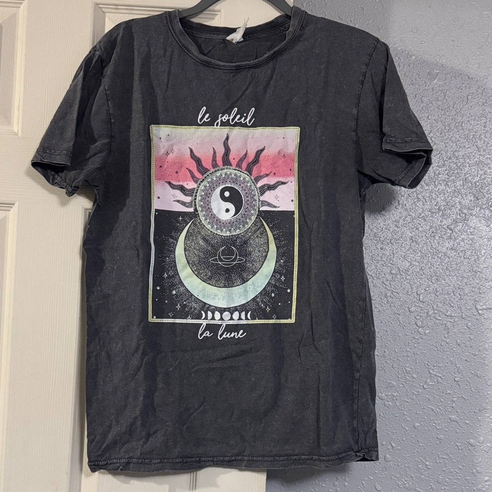 Streetwear Society Yin Yang Graphic Tee - Black and Pink